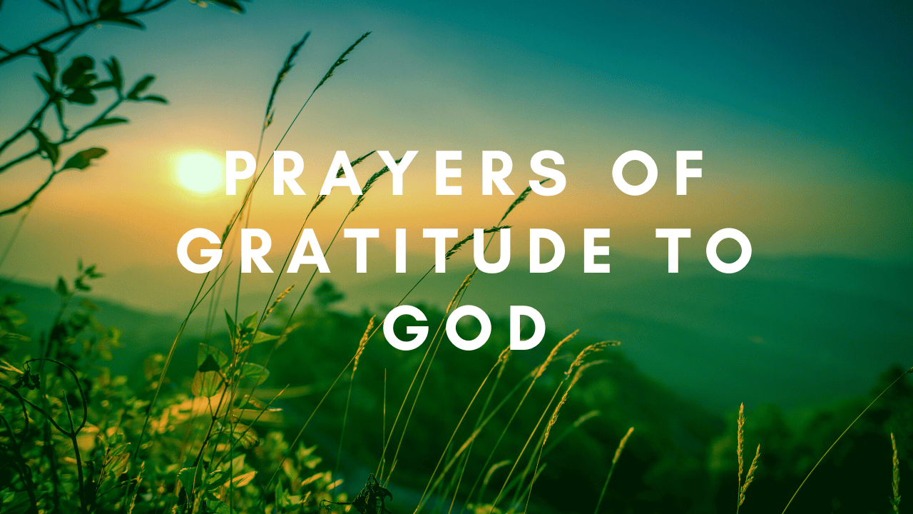 prayers of gratitude